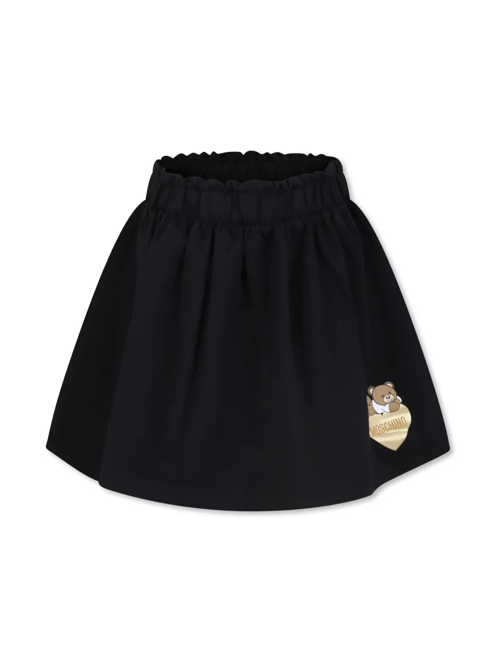 

Юбка из джерси с логотипом Moschino Kids, черный