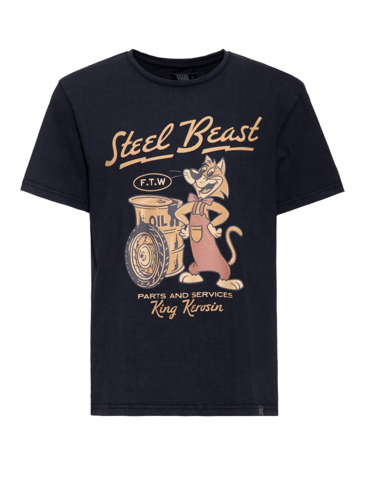 

Футболка King Kerosin Steel Beast антрацитового цвета King Kerosin, Черный, Футболка King Kerosin Steel Beast антрацитового цвета King Kerosin