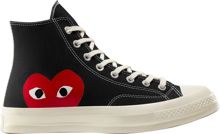 

Кроссовки Comme des Garçons PLAY x Chuck 70 High 'Black' 2023, черный