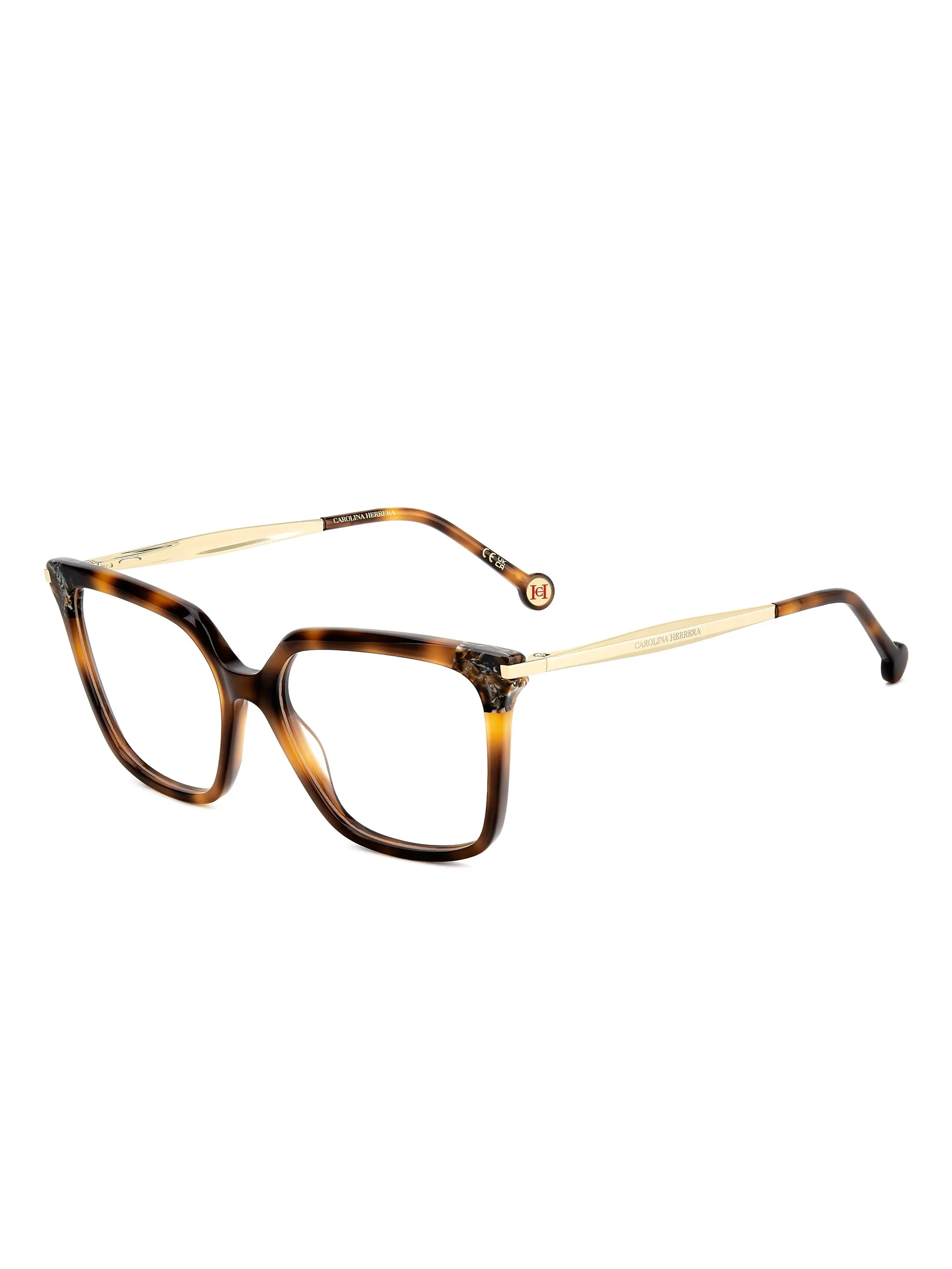 

Очки в квадратной оправе черепаховой расцветки Carolina Herrera, коричневый
