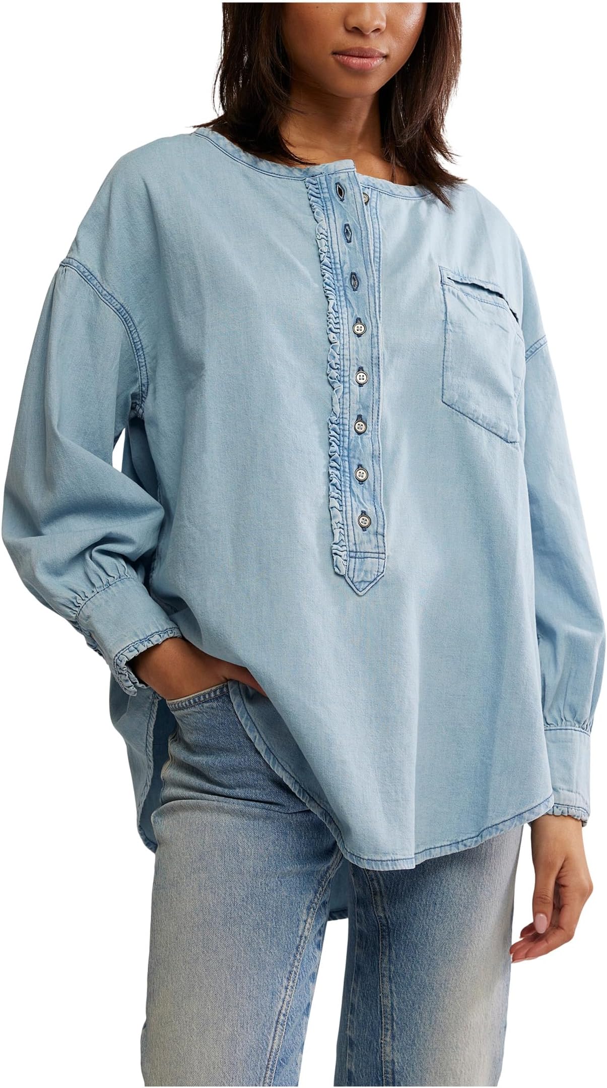 

Женский свитер We The Free Denim Dreaming Free People, So Soft Light Wash