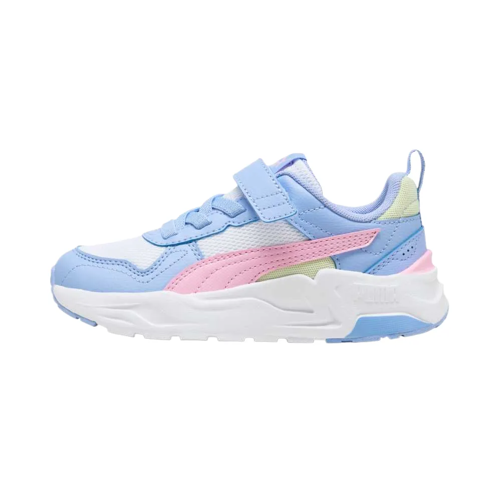 Trinity 2 Fabric Cushioning Low top Casual Shoes Kids' PUMA, puma белый-bright розовый-lavender