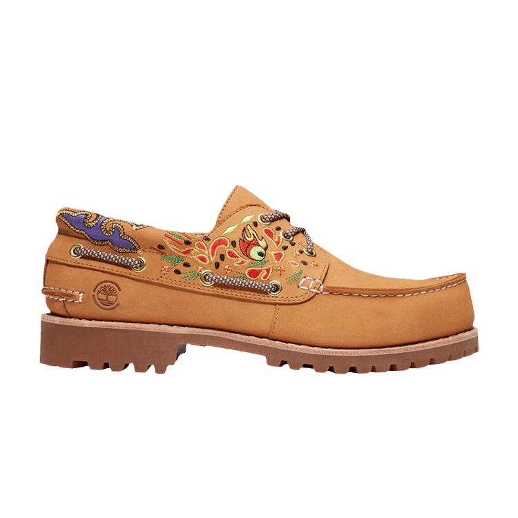 

Кроссовки Timberland CLOT x 3-Eye Lug Handsewn Boat Wide 'Wheat', желто-коричневый