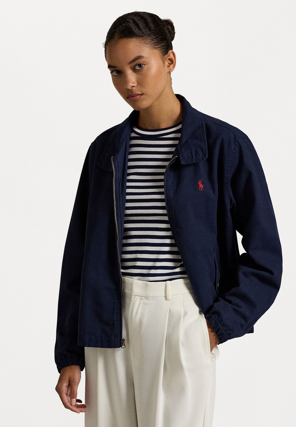 

Летняя куртка COTTON CANVAS JACKET Polo Ralph Lauren, темно-синий