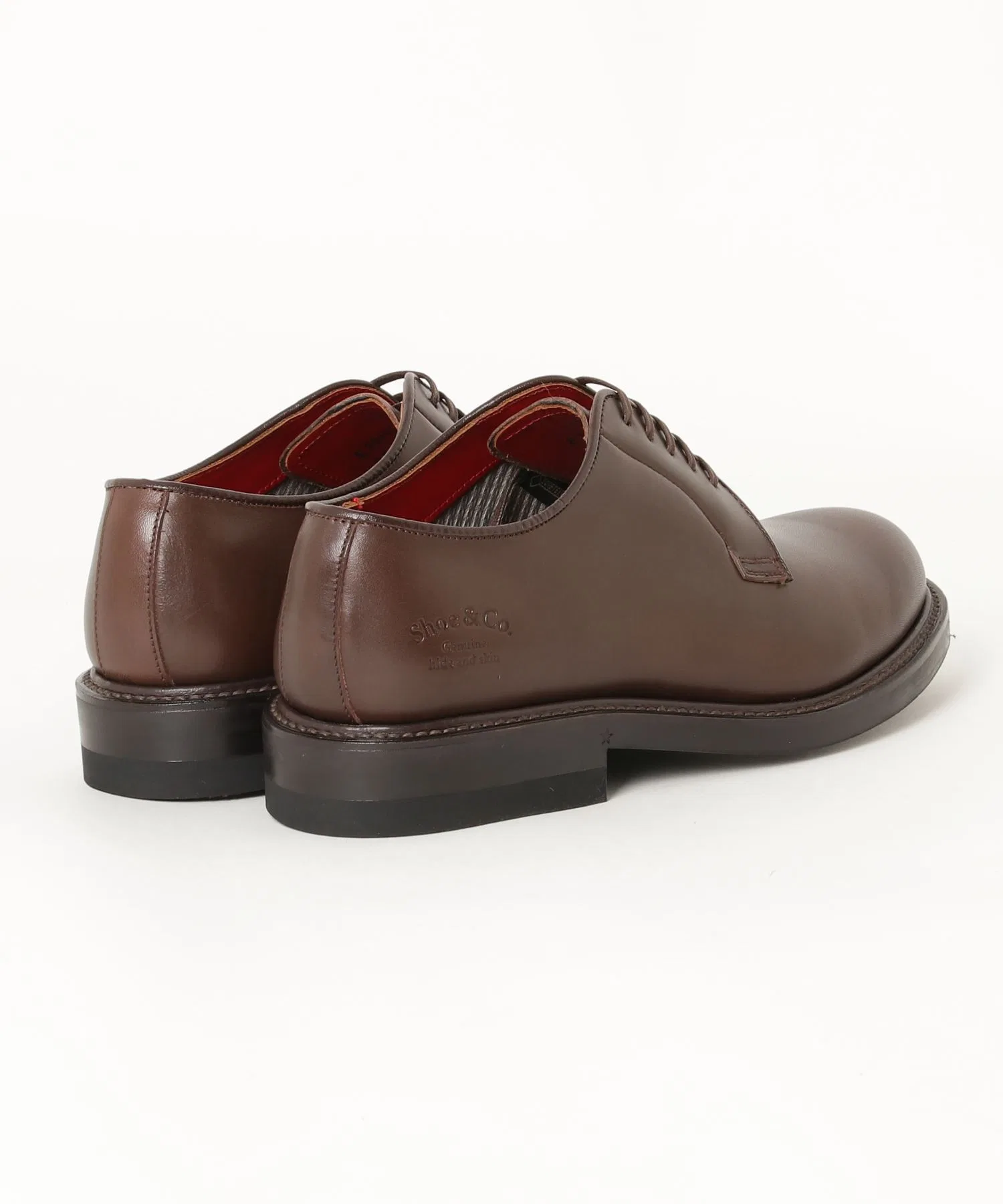 Мужские кожаные туфли REGAL Shoe & Co. 814S GORE-TEX коричневые — фото 4