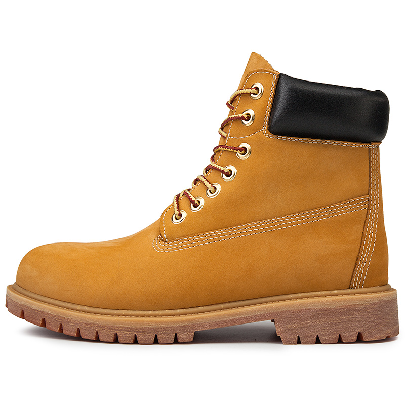 CariteSport Кроссовки Crew Outdoor Workwear Martin на платформе с противоскользящей подошвой, утепленные желтые, унисекс, цвет Yellow Fleece-Lined — фото 2