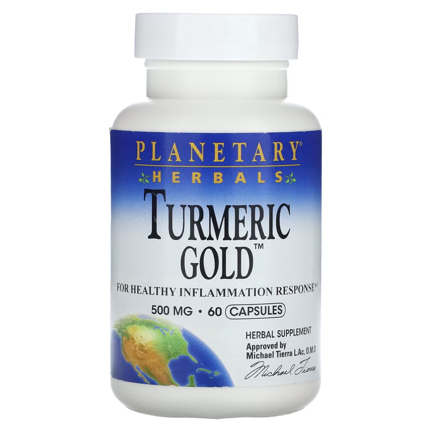 

Золотая куркума Planetary Herbals, 60 капсул
