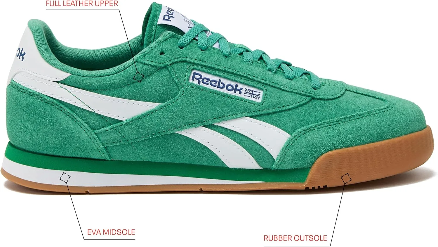 Мужские кроссовки Reebok унисекс Campio Xt, зеленый/голубой — фото 2
