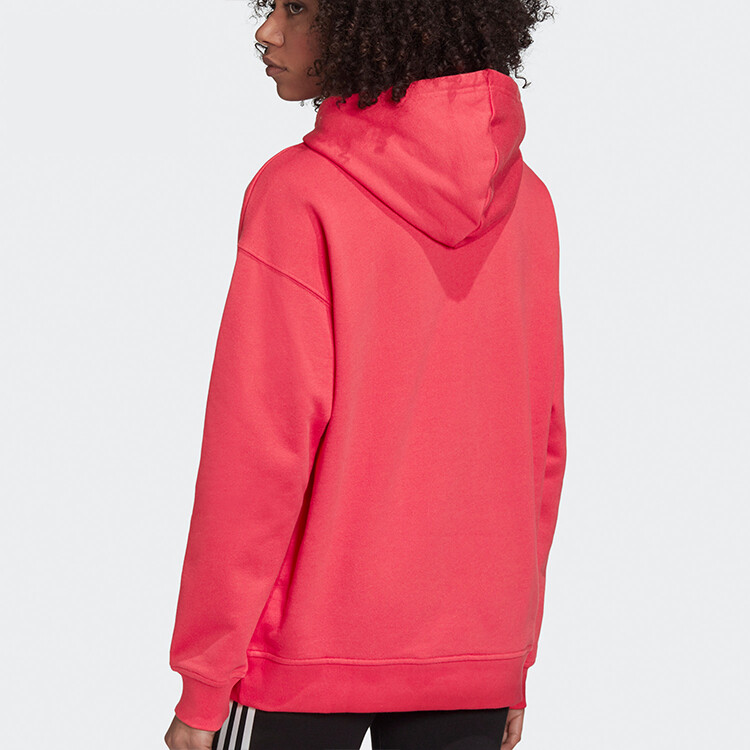 ADICOLOR Толстовка женская Pink Blast/Gridiron/Volt Adidas Originals, розовый — фото 4