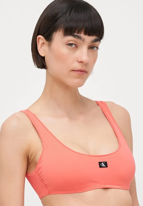 Топ от бикини-бралетта Calvin Klein Swimwear, Dazzling Coral — фото 4