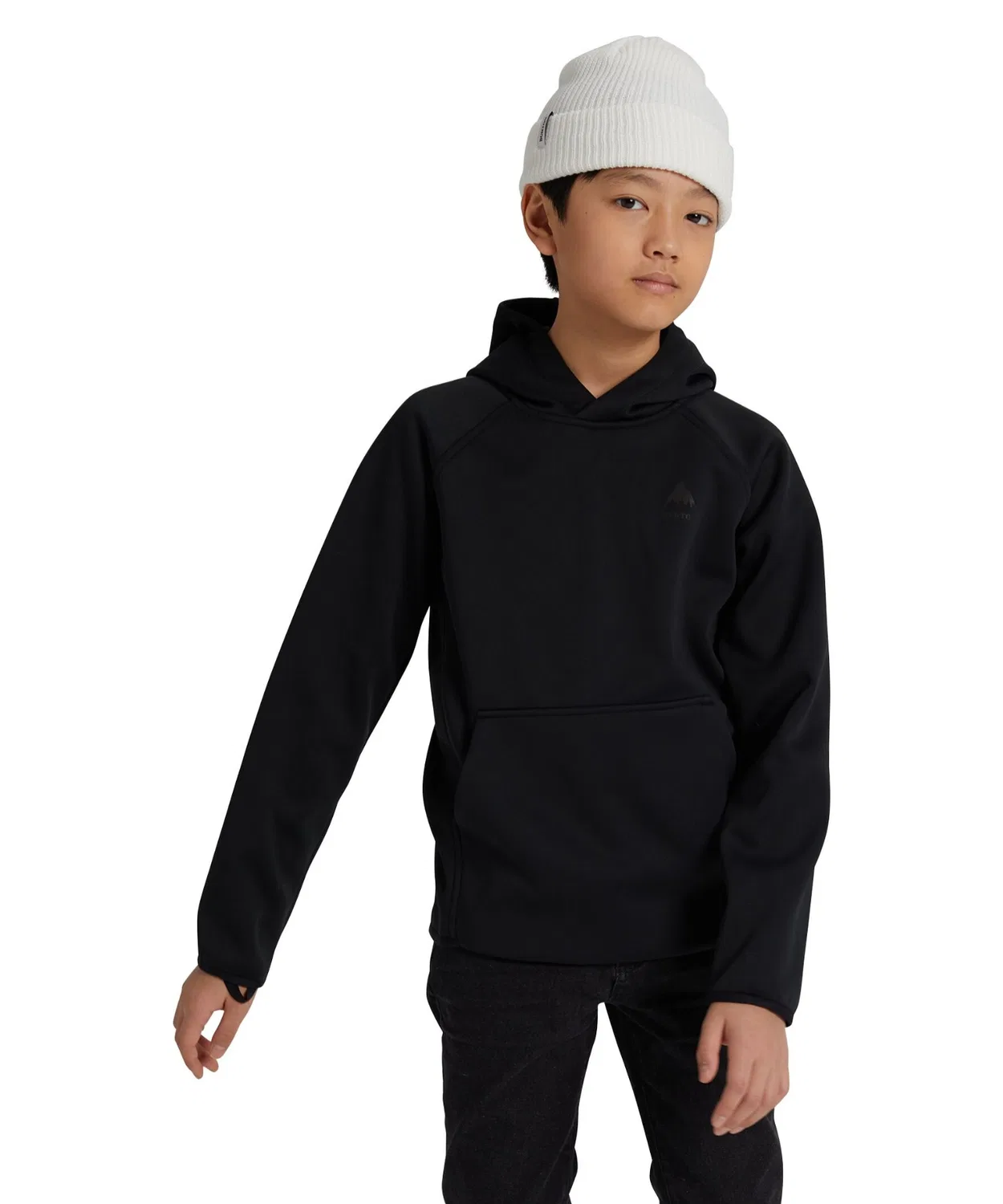 Флисовая кофта Burton Crown Weatherproof Pullover для детей, чёрный