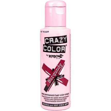 Полуперманентная крем-краска для волос Crazy Color 100 мл бордовый 61 слоновая кость 100 мл — фото 2