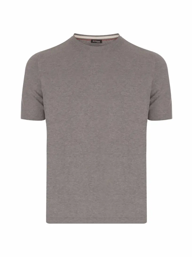 

Хлопковая футболка Kiton, серый