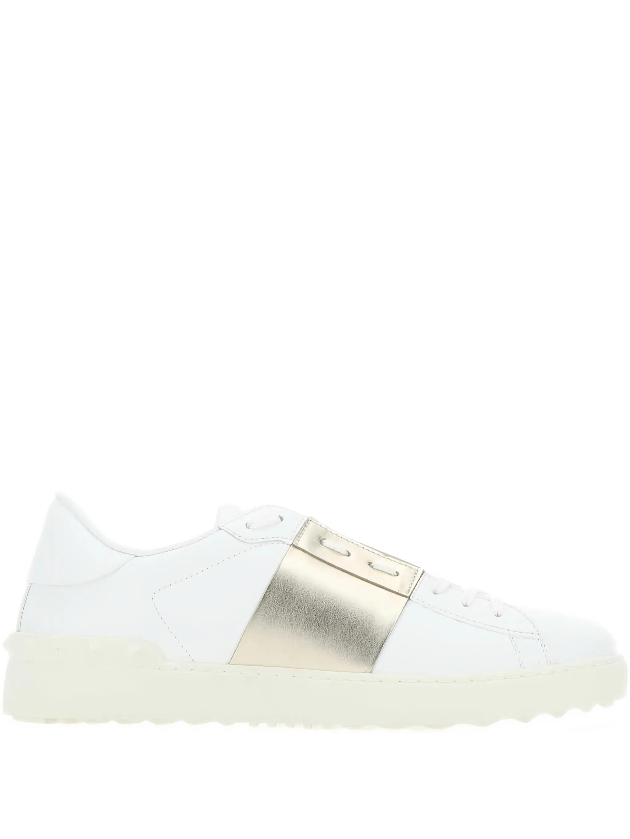 

Кожаные кроссовки с открытым ремешком Valentino Garavani, белый