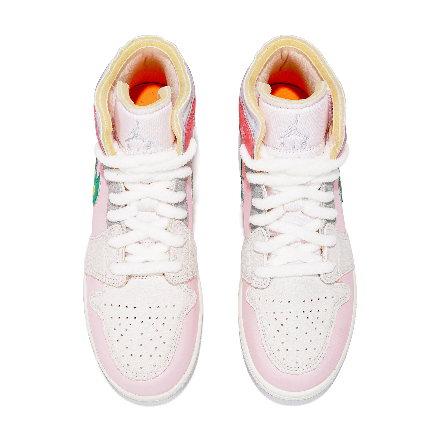 

Кроссовки Air JORDAN 1 Vintage Basketball Shoes Women's Mid-Top Pink White