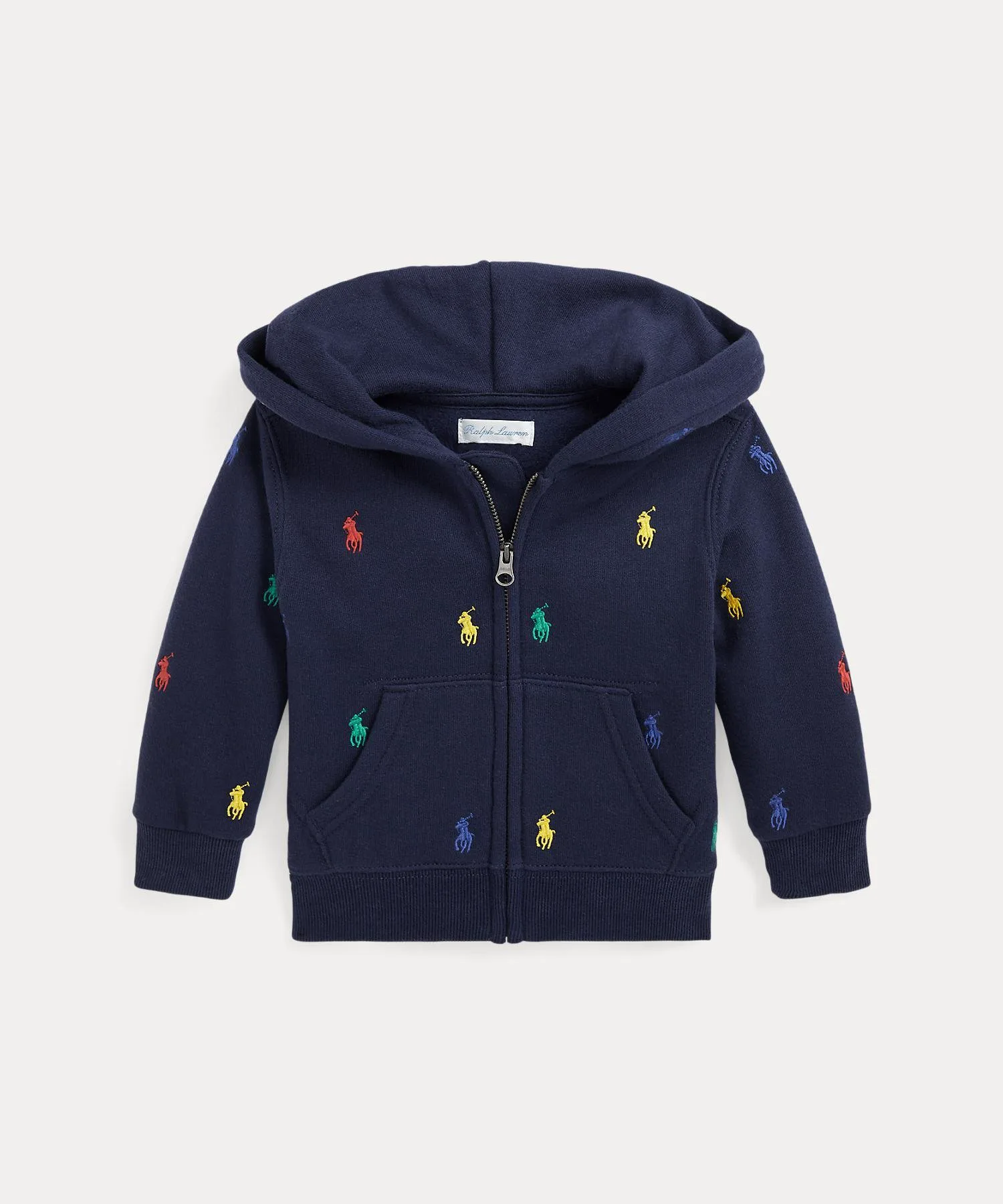 Детская толстовка Polo Pony из флиса на молнии. Polo Ralph Lauren, 410 Navy