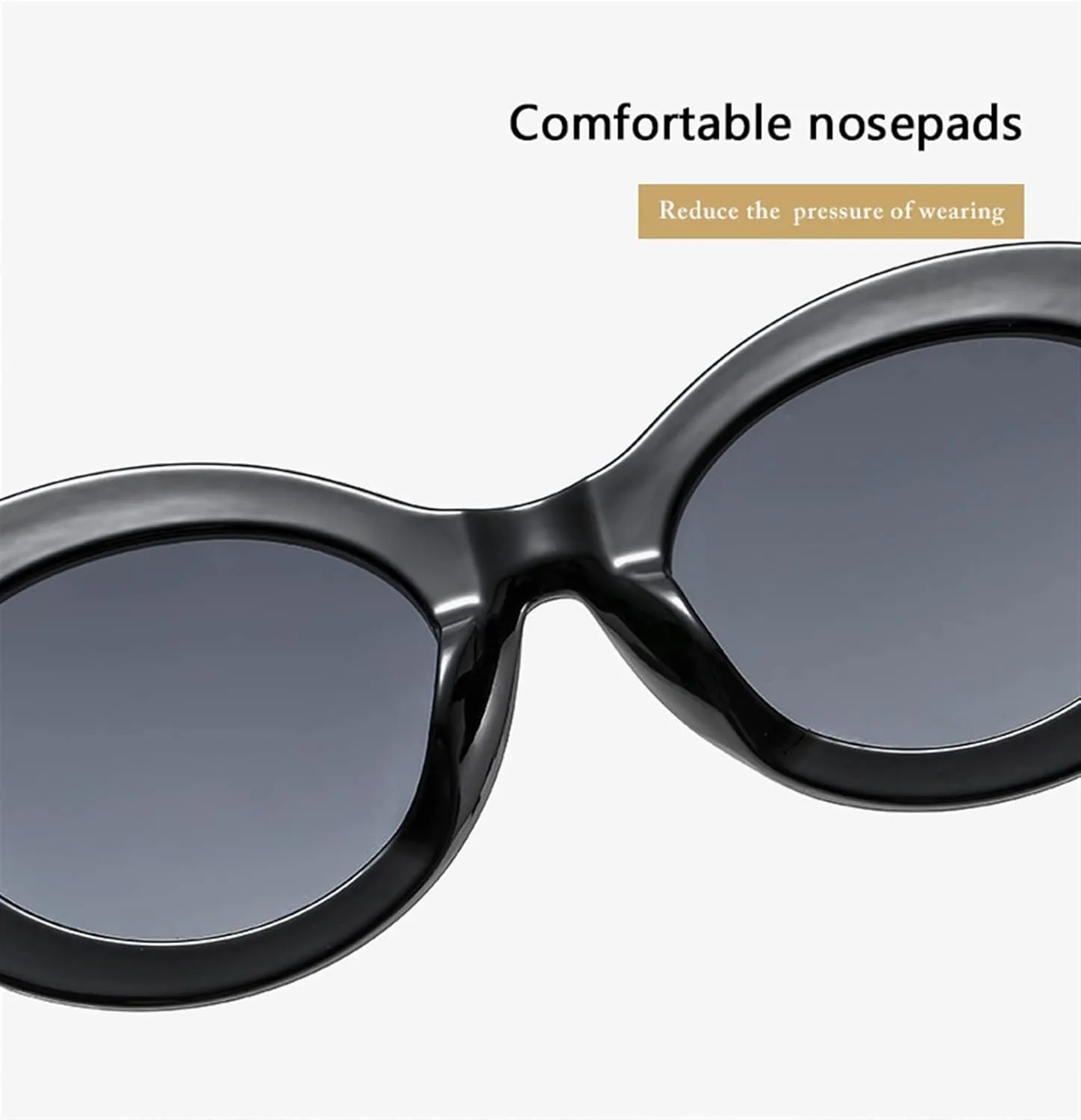 

Овальные солнцезащитные очки для мужчин и женщин для отдыха, пляжа, верховой езды и вождения, модные солнцезащитные очки с защитой UV400, подарок EkeNoz, 3