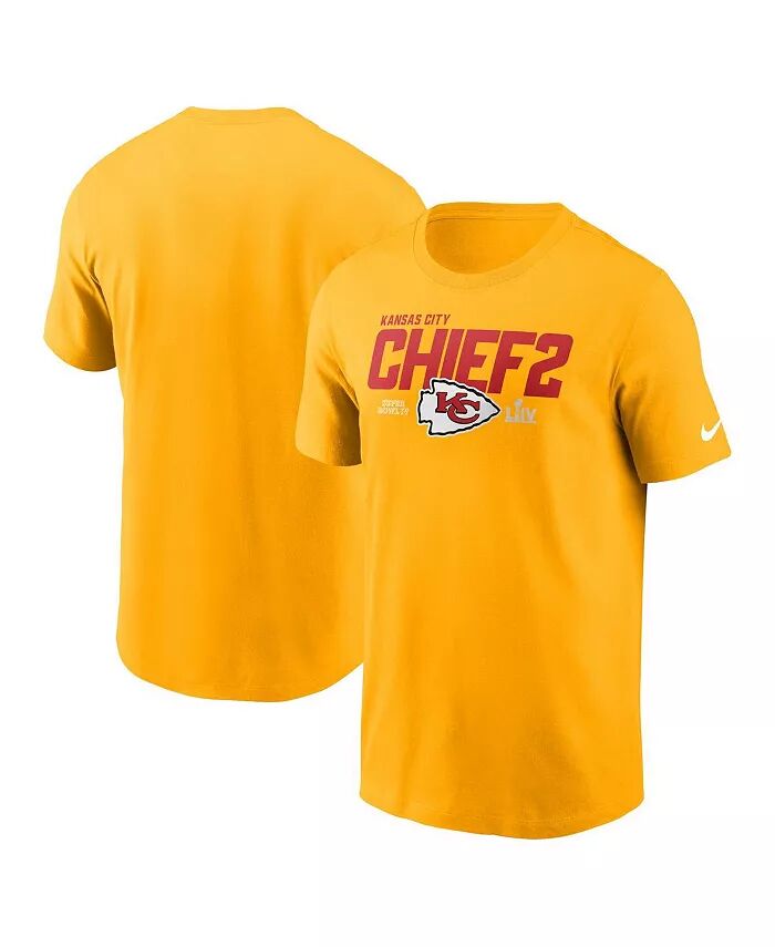 

Мужская золотая футболка Kansas City Chiefs Local Essential Nike