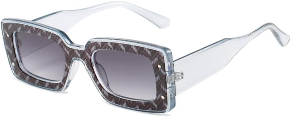 

Солнцезащитные очки прямоугольной формы 2027 года для женщин и мужчин, с разноцветными линзами с леопардовым принтом, винтажная оправа, защита от ультрафиолета UV400 MTZJH, C4