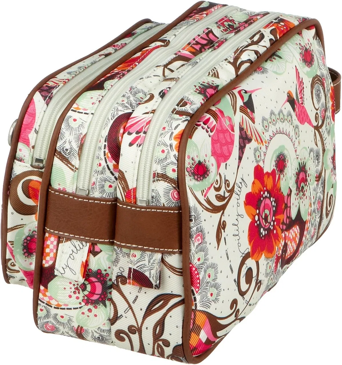 Женская косметичка Oilily Summer Birds Pocket Cosmetic Bag OCB9114 Oilily, Cream-White — фото 4