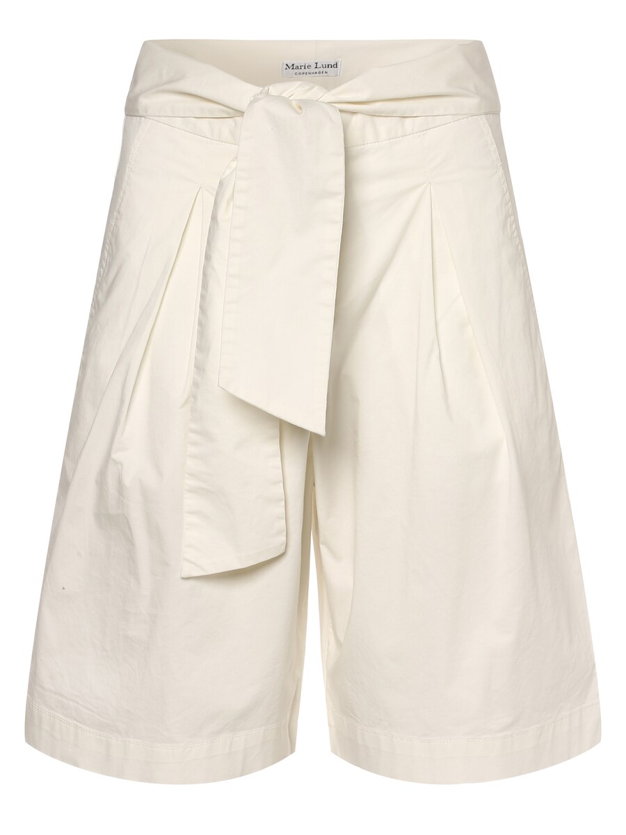 

Шорты Marie Lund Regular Pleat-Front Pants, экрю