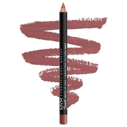 

Nyx Suede Matte Lip Liner Smll25 Whipped Caviar/Glitz, 0,14 унции, Nyx Professional Makeup