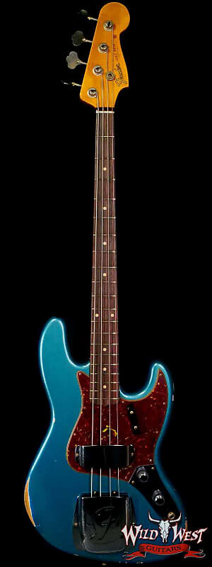 

Басс гитара Fender Custom Shop Limited Edition 60 J-Bass 1960 Jazz Bass Hand-Wound Pickups Relic Aged Ocean Turquoise