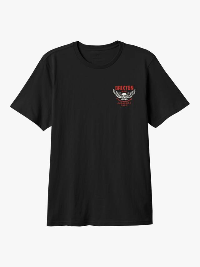 

Футболка Waller Cotton Regular Fit с короткими рукавами Brixton, Black Worn Wash