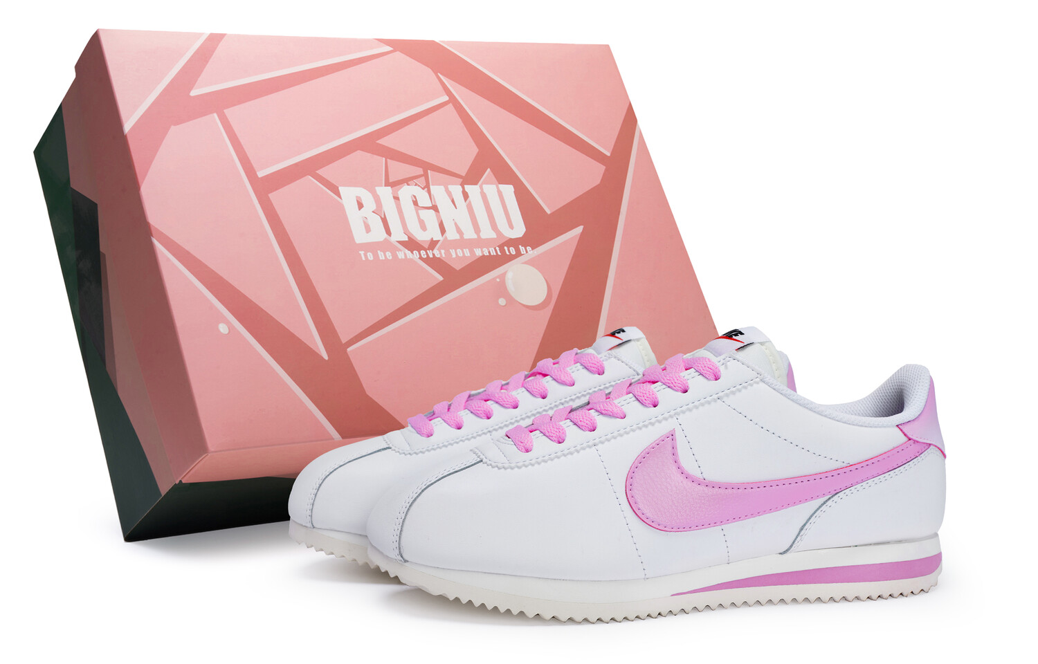 

Кроссовки Cortez женские с низким верхом, розово-красный Nike