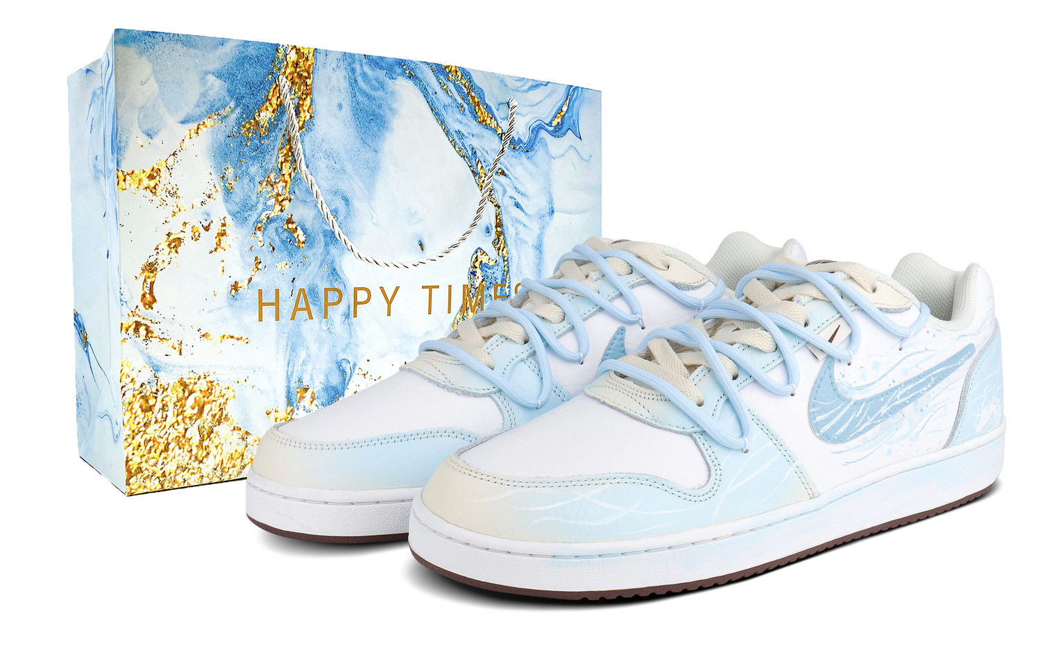 

Nike EBERNON Абразивостойкие низкие кроссовки для скейтбординга мужские синий белый