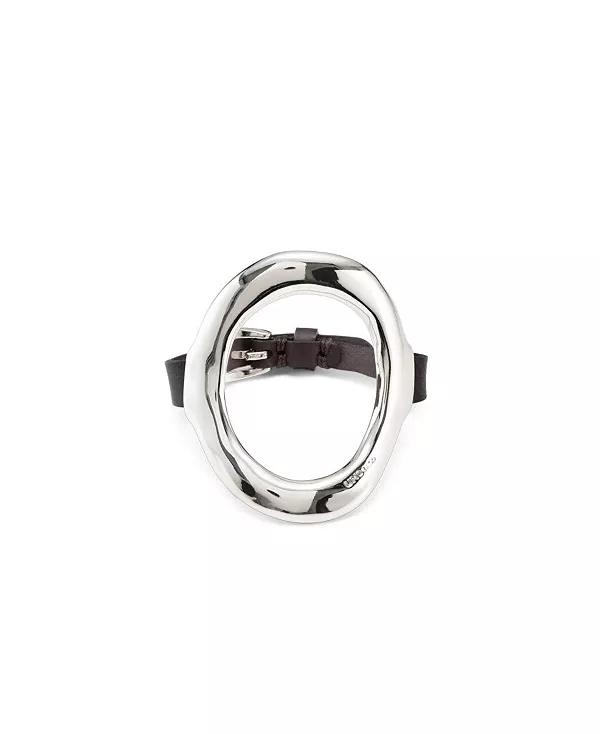 

Браслет с большой центральной овальной пряжкой Unode50, silver