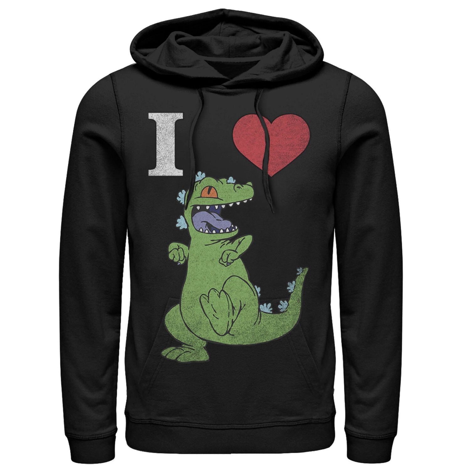 

Мужская толстовка Nickelodeon RugRats I Love Reptar Licensed Character, черный