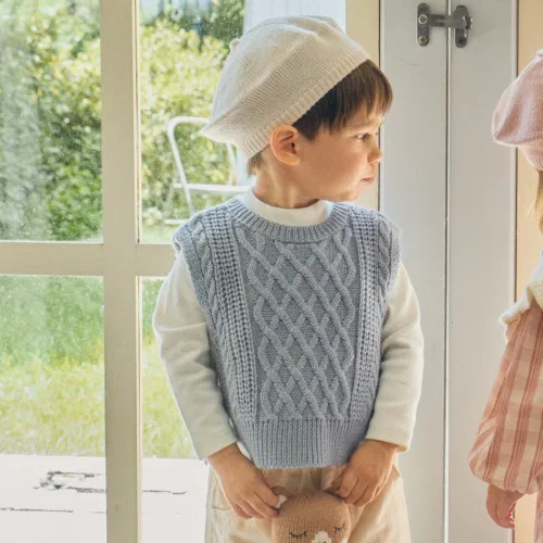 Жилет детский Organicmom из хлопка и акрила, женский, универсальный цвет