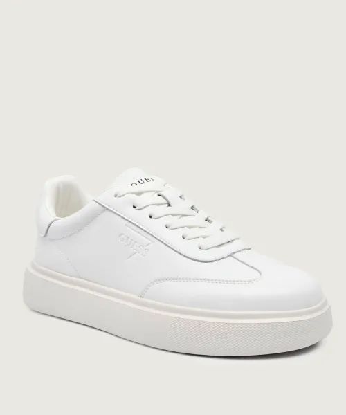 

Кожаные кроссовки Plaza Guess, белый