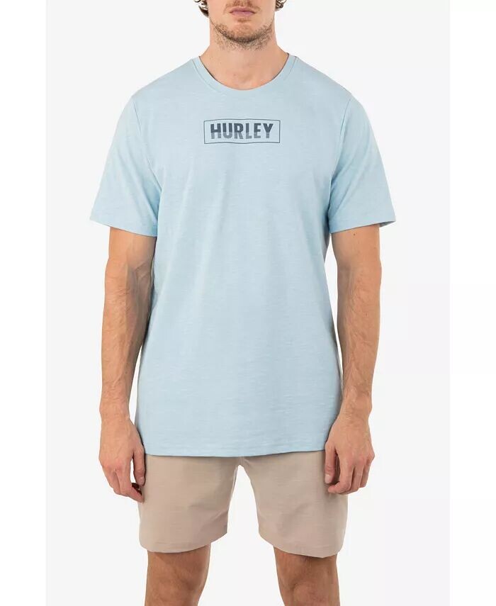 

Мужская футболка EVD H2O-DRI Box Lines Slub с короткими рукавами Hurley, синий