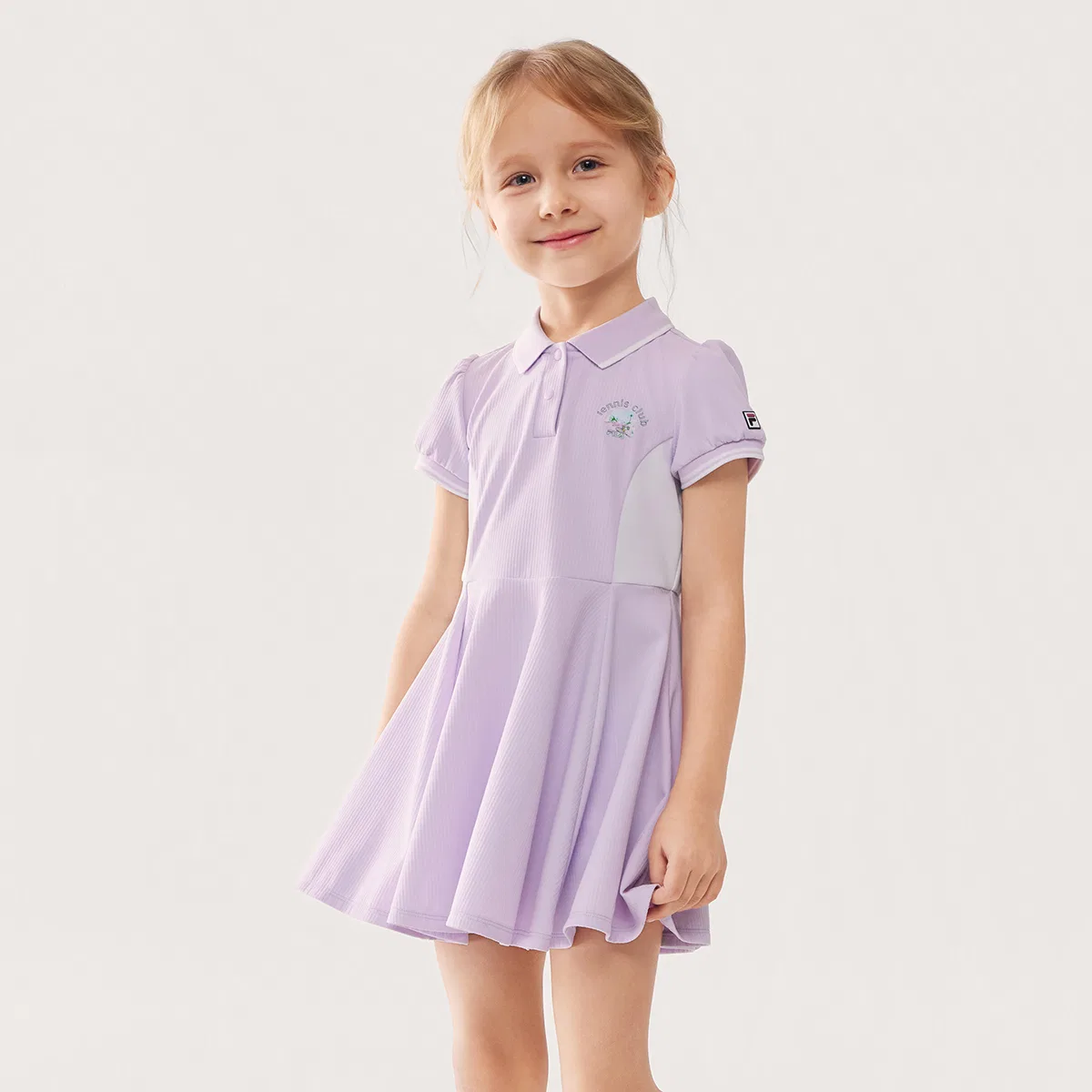 Платье из трикотажа PERFORMANCE FPH Stunning Purple детское FILA KIDS — фото 3