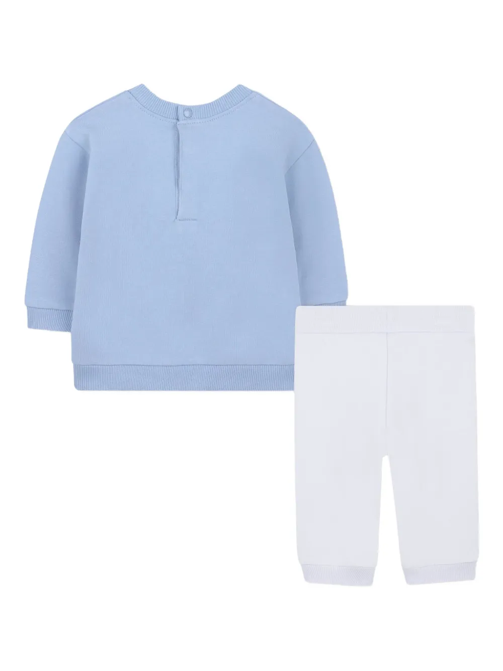 Спортивный костюм из джерси Kenzo Kids, синий — фото 4