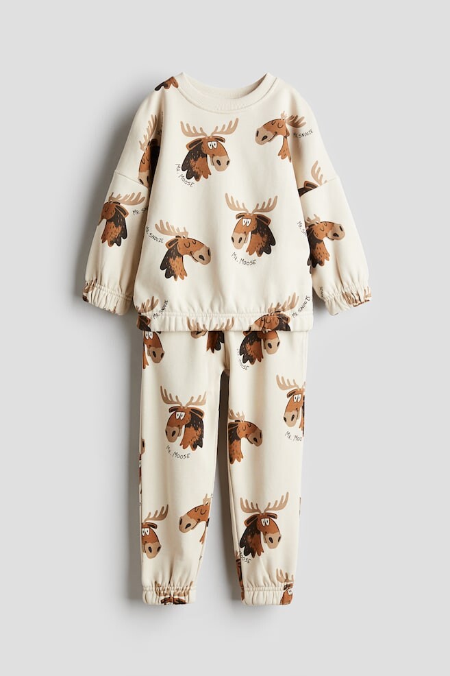 

Комплект из двух толстовок H&M, бежевый