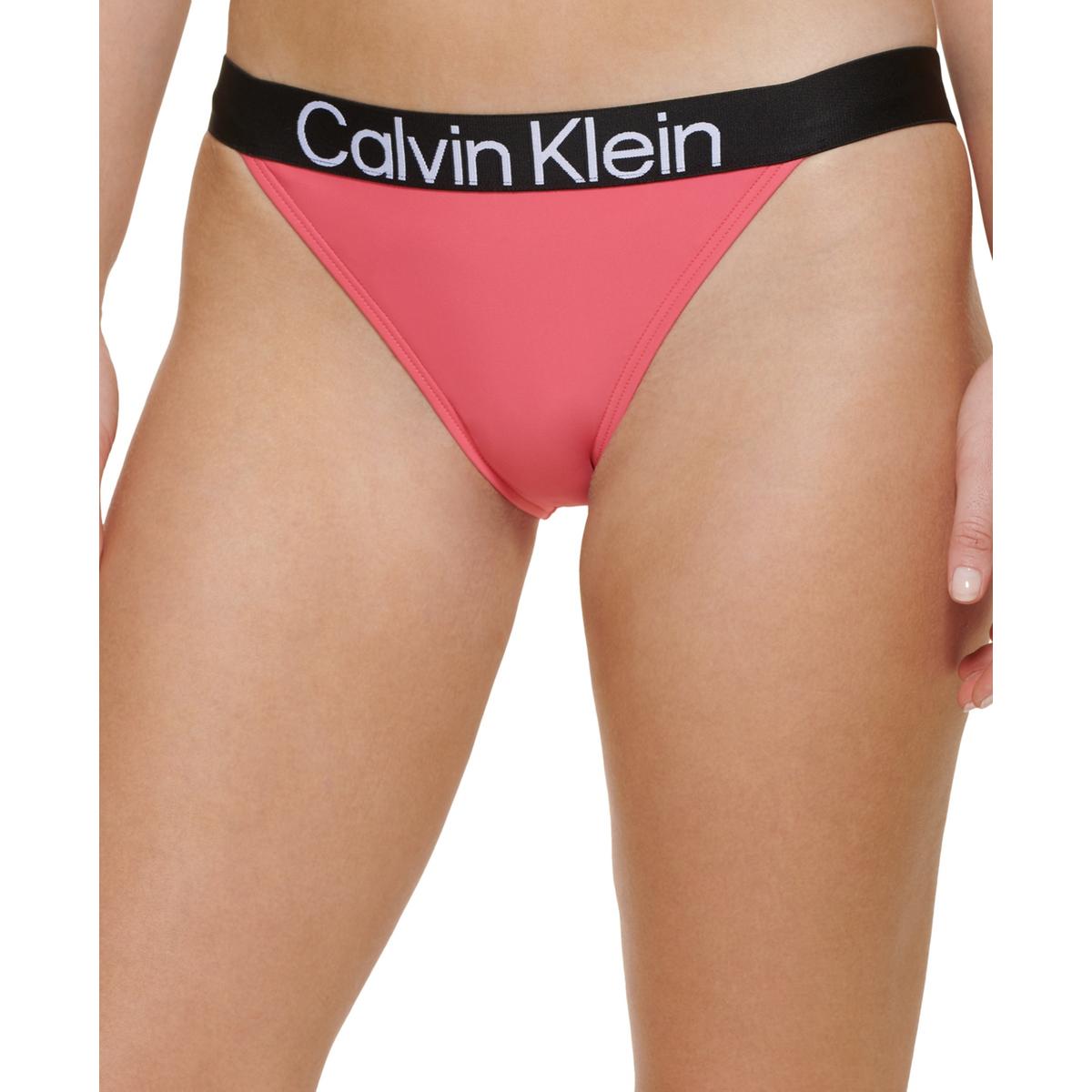 

Женский купальник-бикини с логотипом, раздельные Calvin Klein, цвет energy