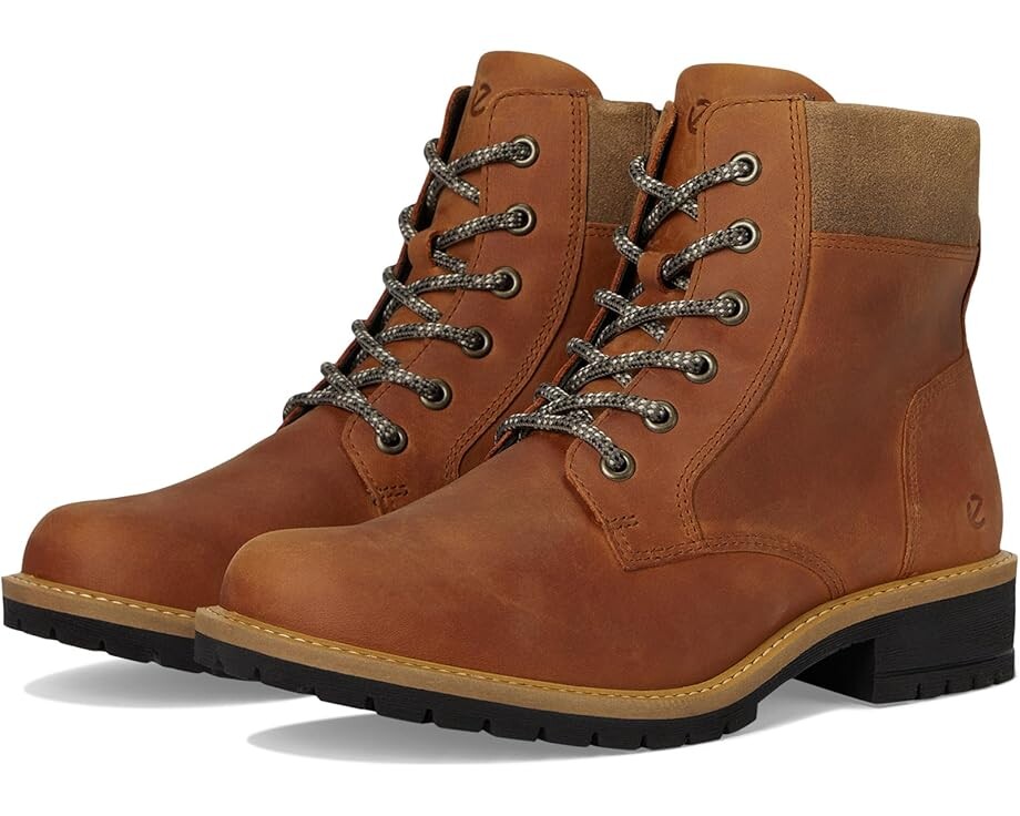 

Ботинки ECCO Elania Lace Boot, цвет Cognac/Cocoa Brown