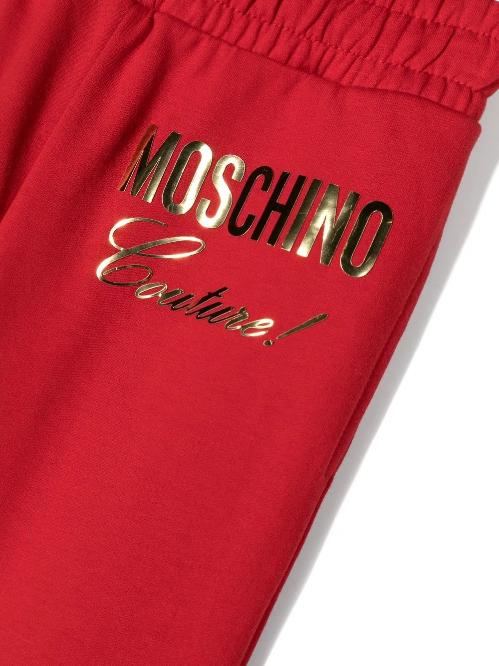 Спортивные брюки с логотипом Moschino Kids, красный — фото 3