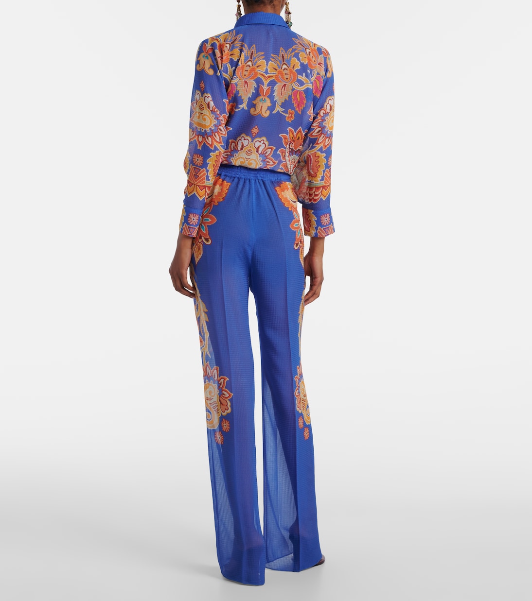 Широкие брюки с узором пейсли Etro, Stampa F. Do Azzurro — фото 3
