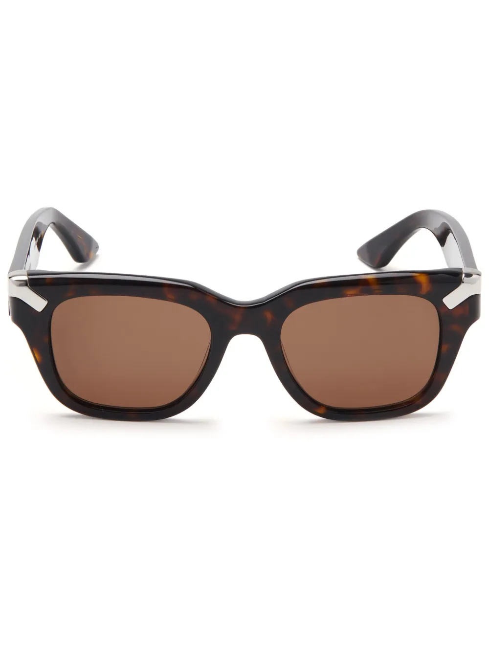

Солнцезащитные очки Punk Rivet в квадратной оправе Alexander McQueen Eyewear, коричневый