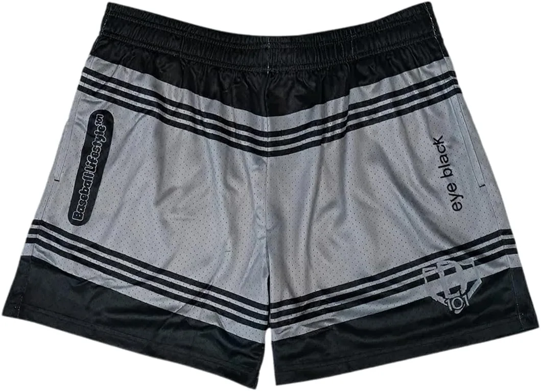 

Бейсбольные шорты Crayon Mesh с боковыми карманами и эластичным поясом, 5 in Inseam, размеры S-2XL Baseball Lifestyle 101