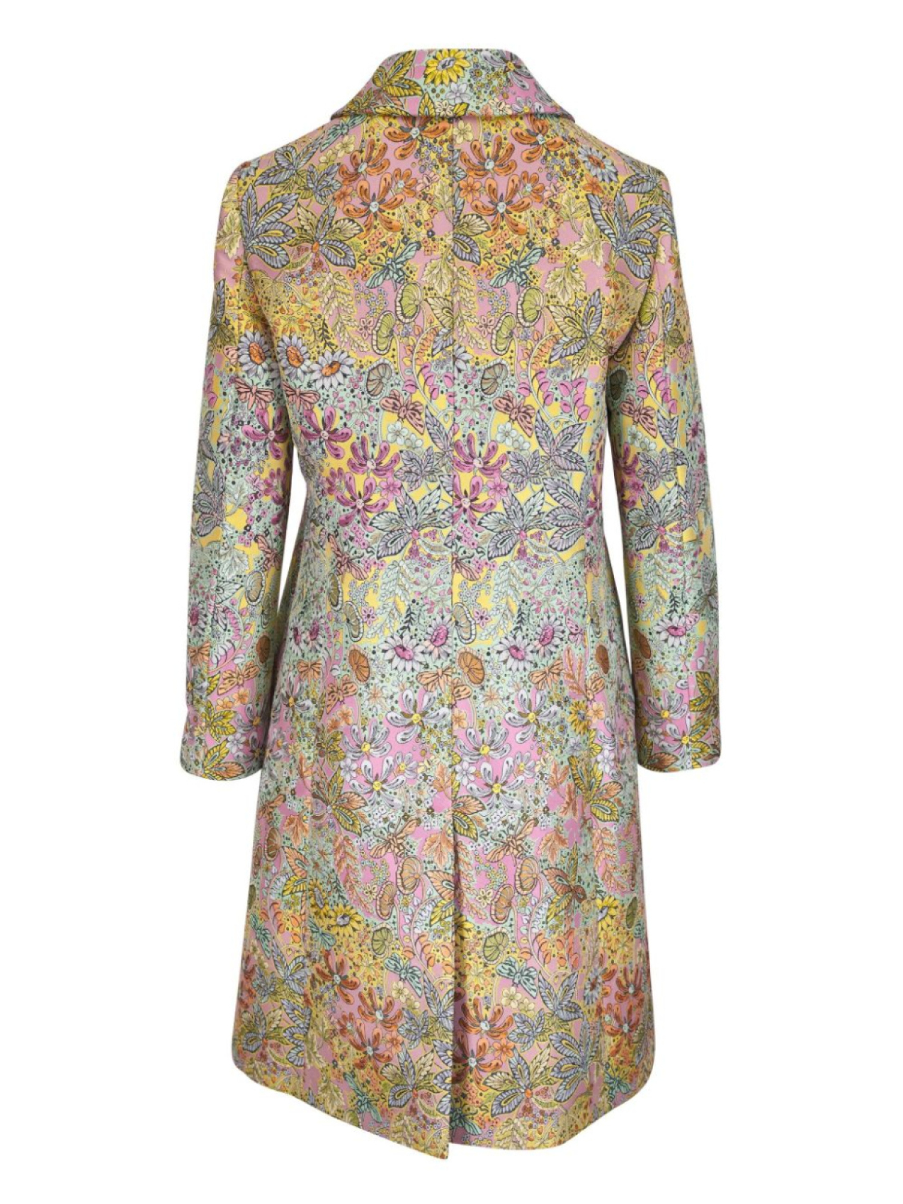 

ETRO жаккардовое пальто с цветочным узором, желтый