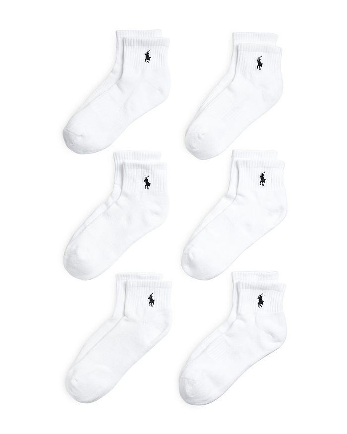 

Носки из хлопковой смеси Performance Quarter, упаковка из 6 шт. Polo Ralph Lauren