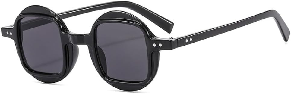 

Модные круглые и квадратные солнцезащитные очки 2027 года для женщин и мужчин, с градиентными линзами, винтажной оправой, трендовые товары, очки с защитой от УФ-излучения UV400 MTZJH, C1