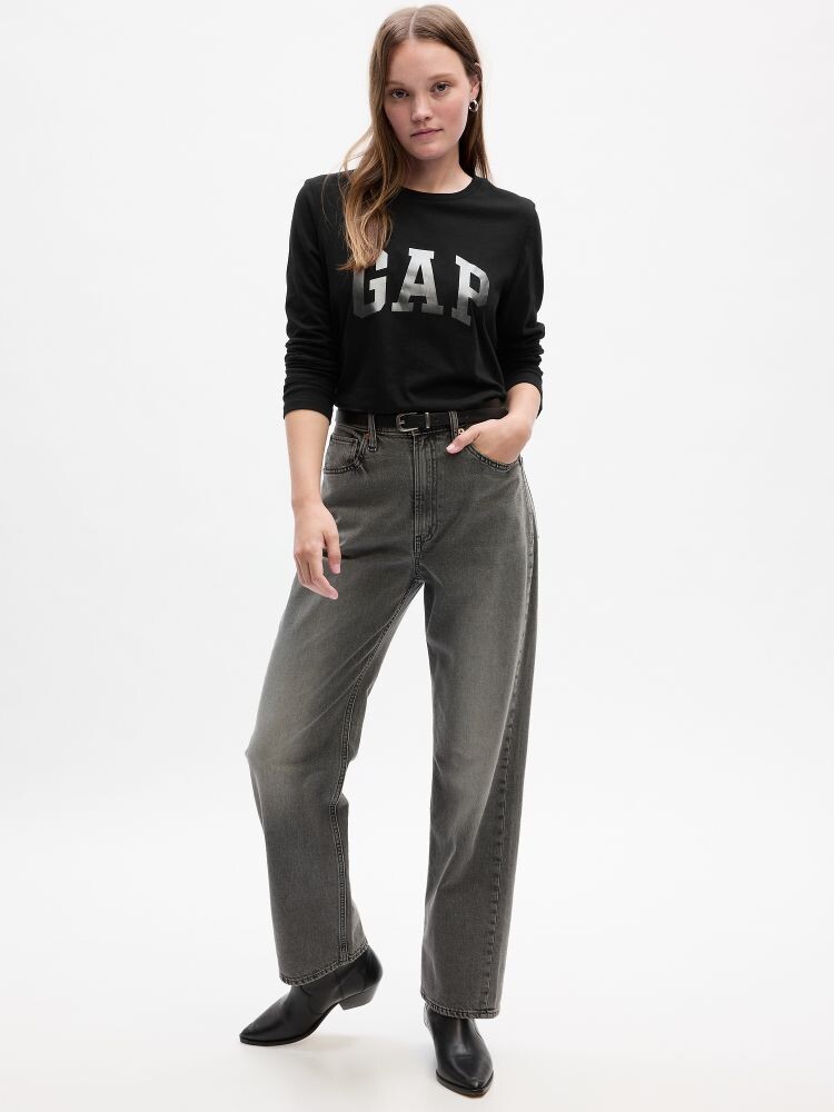 

Футболка с логотипом Gap, черный