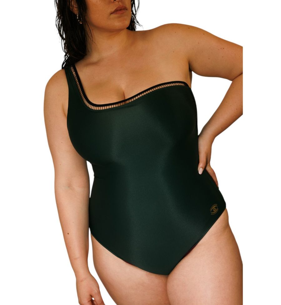 

Женский комбинезон с боковой вставкой Kim, двусторонний Biliblond, Dark green to wine