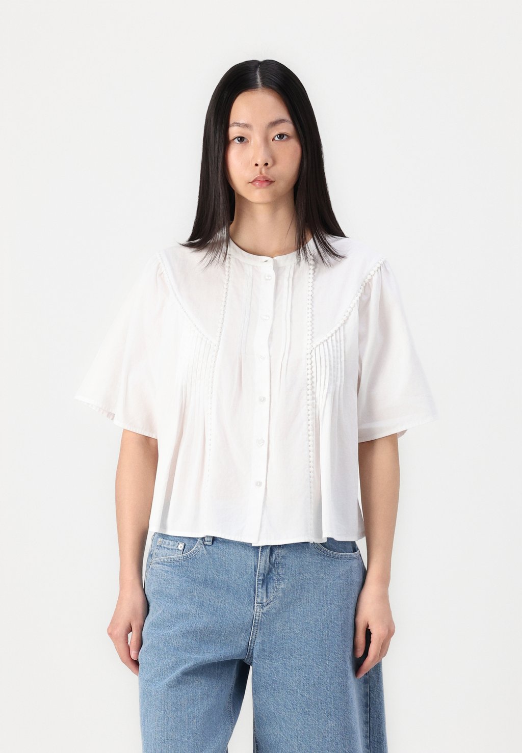 

Блузка на пуговицах HETHELYN SHIRT MSCH Copenhagen, белый